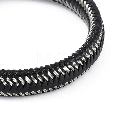 Braided Microfiber Leather Cord Bracelets BJEW-P328-05P-1