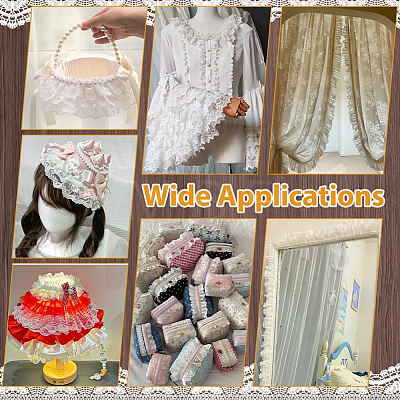 1Pc Organza Flower Lace Ribbon OCOR-NB0002-85A-1