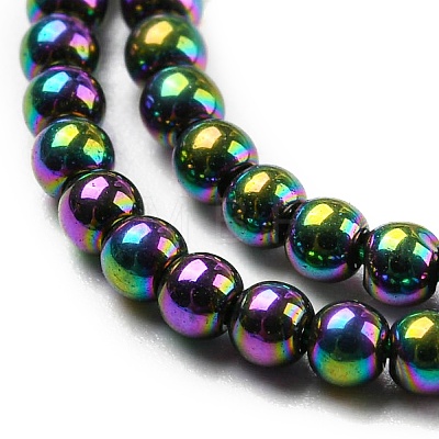 Electroplate Glass Beads Strands EGLA-K014-A-FP12-1
