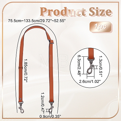 Leather Bag Strap PURS-WH0005-46B-01-1