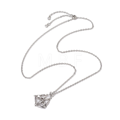 3Pcs 3 Sizes 304 Stainless Steel Cable Chain Macrame Pouch Slider Necklace Making NJEW-JN05068-1