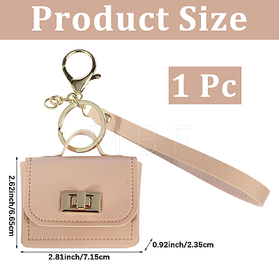 Portable PU Leather Bag Keychains FIND-CL0002-42A-1