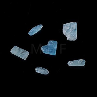 Natural Aquamarine Chip Beads G-M364-01-1