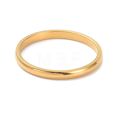 2mm Polished Plain Dome Finger Ring for Girl Women LS-RJEW-C012-05E-G-1