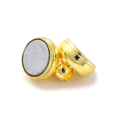 Rack Plating Brass Magnetic Clasps KK-D100-13G-1