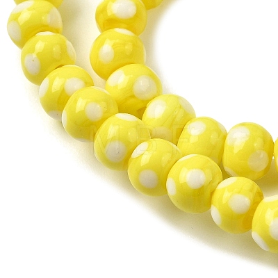 Handmade Lampwork Beads LAMP-D002-6mm-01D-1