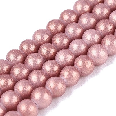 Baking Paint Glass Pearl Beads Strands DGLA-ZX001-05A-06-1