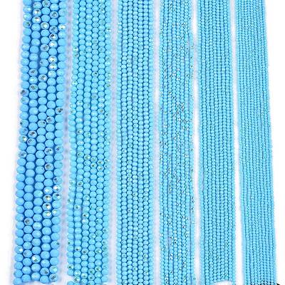 Electroplate Opaque Solid Color Glass Beads Strands LS-EGLA-A044-P4mm-L08-1