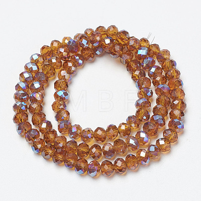 Electroplate Glass Beads Strands EGLA-A034-T2mm-I16-1