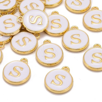 Golden Plated Alloy Charms X-ENAM-S118-01S-1