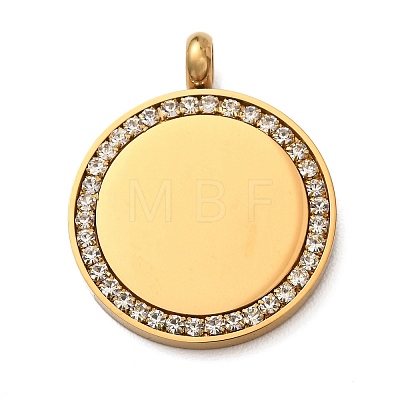 304 Stainless Steel Pendants STAS-F362-02G-1