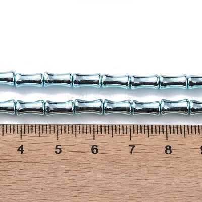 Electroplate Glass Beads Strands EGLA-Q128-13G-1