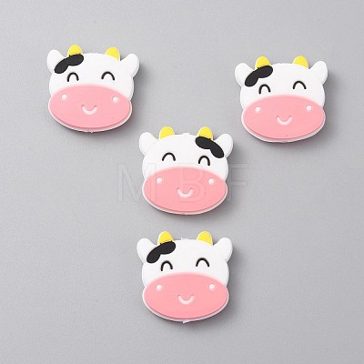 Cow Head Food Grade Silicone Beads SIL-WH0002-74A-1