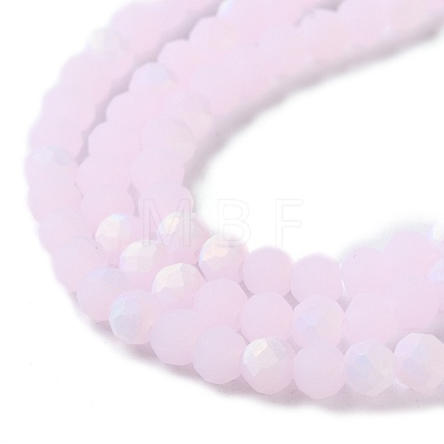 Imitation Jade Glass Beads Strands X-EGLA-A034-J3mm-MB02-1