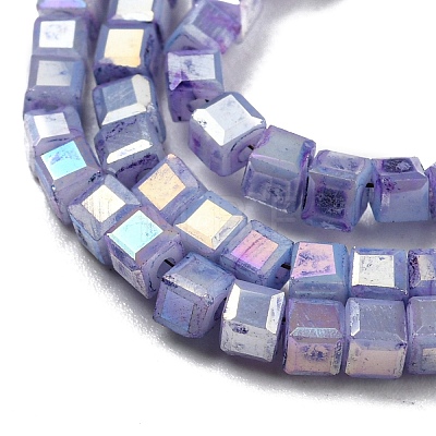 Baking Painted Glass Beads Strands DGLA-F002-05C-1