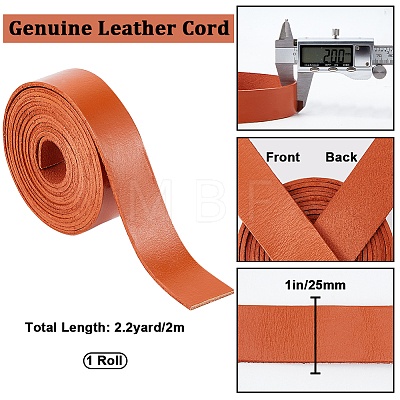 2M Flat Leather Cord LC-WH0007-07C-03-1