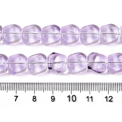 Electroplate Glass Beads Strands EGLA-N012-07H-1