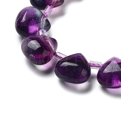 Natural Purple Fluorite Beads Strands G-NH0032-A02-02-1