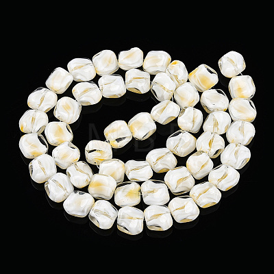 Handmade Milleflori Glass Beads Strands LAMP-M018-01A-09-1