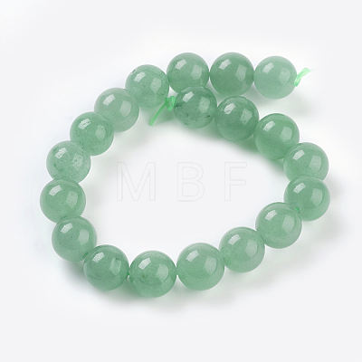 Natural Green Aventurine Beads Strands X-G-G099-10mm-17-1