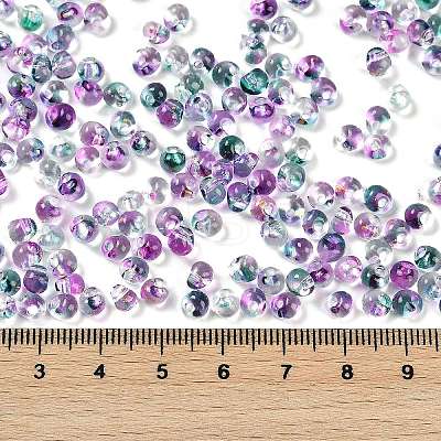 6/0 Spray Paint Glass Seed Beads SEED-H003-11M-1