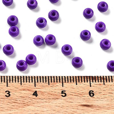 Baking Paint Glass Seed Beads SEED-H002-I-B516-1