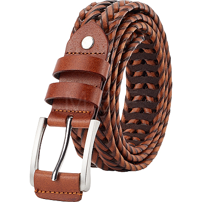 Braided Imitation Leather Chain Belts AJEW-WH20020-053E-1