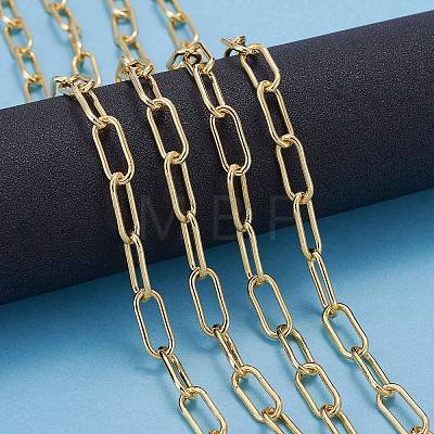 Brass Paperclip Chains CHC-G007-01G-01-1