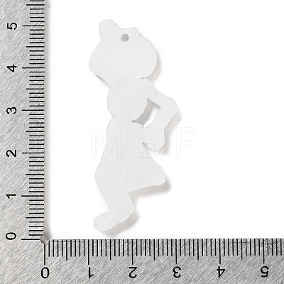 Halloween Theme Opaque Acrylic Pendants SACR-Z006-02B-1