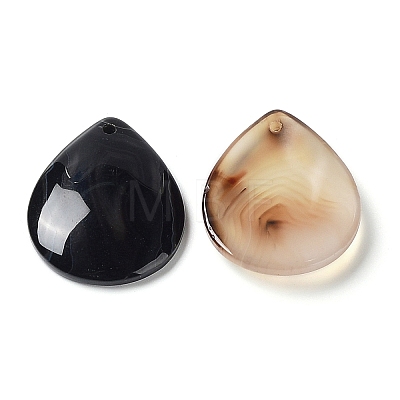 Natural Banded Agate/Striped Agate Pendants G-E601-01-1