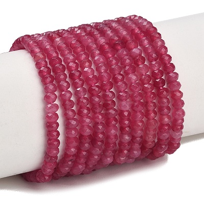 Dyed Natural White Jade Beads Strands GG-CBAF9EE-A18-3x4mm-1
