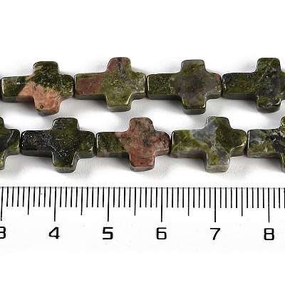 Natural Unakite Beads Strands G-I369-A08-01-1