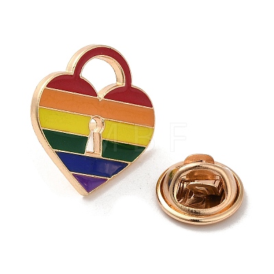 Pride Rainbow Theme Enamel Pins JEWB-G031-01K-1