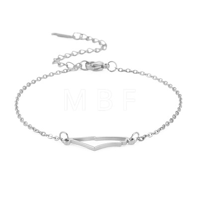 304 Stainless Steel Link Bracelets FS-WG1ED05-01-1