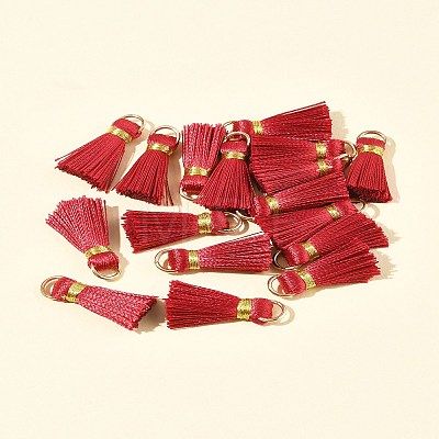 20Pcs Handmade Polycotton(Polyester Cotton) Tassel Decorations FIND-FS0003-27D-1