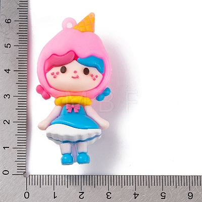 Girl Doll PVC Plastic Pendants X1-KY-S172-12C-1