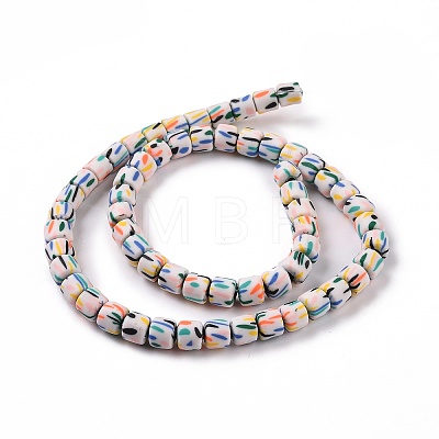 Handmade Polyester Clay Beads Strand X-CLAY-P001-01A-1