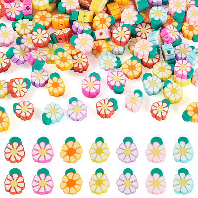 Handmade Polymer Clay Beads CLAY-TAC0015-04-1