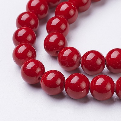 Natural Mashan Jade Round Beads Strands X-G-D263-10mm-XS31-1