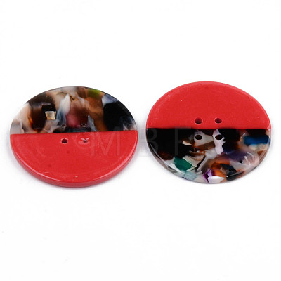 4-Hole Cellulose Acetate(Resin) Buttons BUTT-S026-002B-02-1