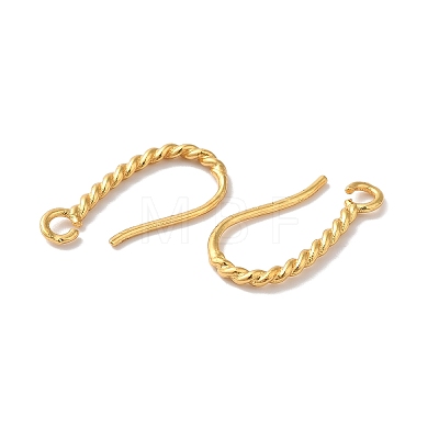 Long-Lasting Plated Brass Ear Wire KK-K381-07G-01-1
