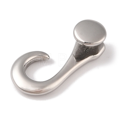 Non-Tarnish 304 Stainless Steel Hook Clasps STAS-C109-11P-1