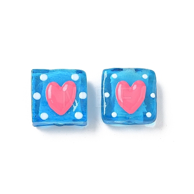Handmade Lampwork Enamel Beads LAMP-G147-02J-1