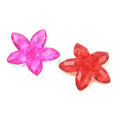 Transparent Acrylic Bead Caps OACR-Z037-01-1