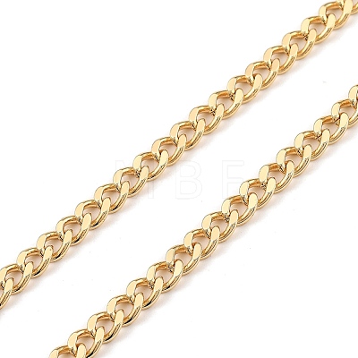 Brass Curb Chain Bracelets & Necklaces Jewelry Sets X-SJEW-JS01111-1