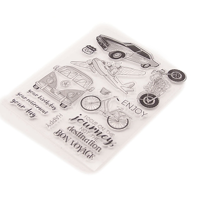 Transparent Clear Silicone Stamp/Seal SCRA-PW0009-06-1