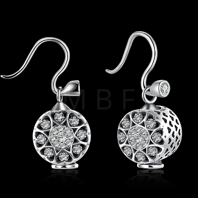 925 Sterling Silver Earrings EJEW-BB17737-1
