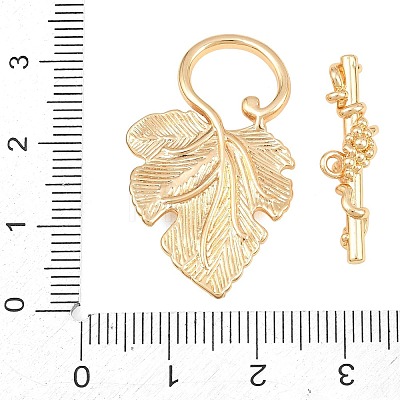 Brass Toggle Clasps KK-CBA7BFE-08G-1