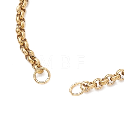 4MM 304 Stainless Steel Rolo Chain Bracelet Making AJEW-JB01464-01-1
