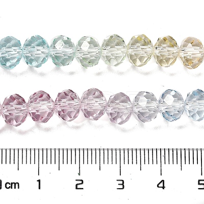 Transparent Painted Glass Beads Strands DGLA-A034-T6mm-A15-1